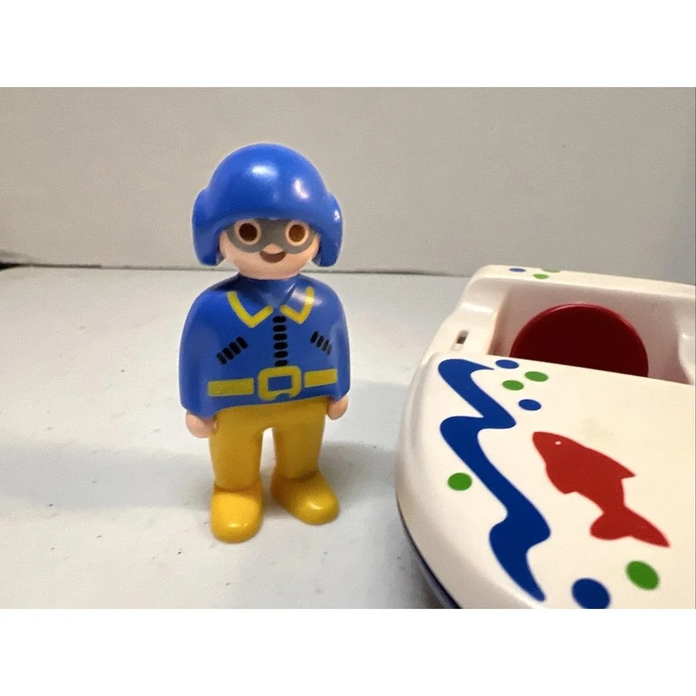 Vintage 1990 Playmobil 6050 FUN IN THE SUN Incomplete Set Play Mobil Boat Family